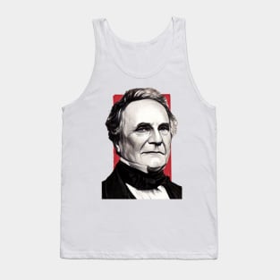 English Polymath Charles Babbage illustration Tank Top